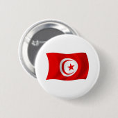 チュニジアの国旗ボタン 缶バッジ (正面&裏面)