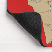 チュニジアの地図のマウスパッド マウスパッド (コーナー)