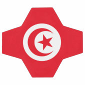 チュニジアの旗 サッカーボール (フラット)