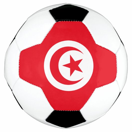 チュニジアの旗 サッカーボール (正面)