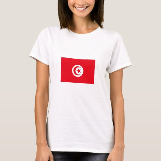 チュニジアの旗 Tシャツ (正面)