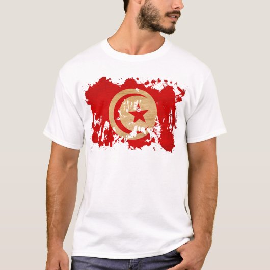 チュニジアの旗 Tシャツ (正面)