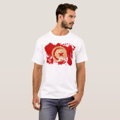チュニジアの旗 Tシャツ (正面フル)
