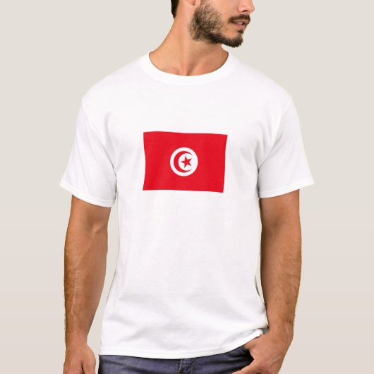 チュニジアの旗 Tシャツ (正面)