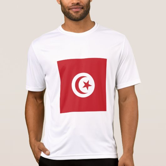 チュニジアの旗 Tシャツ (正面)