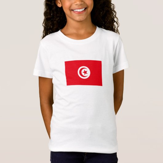 チュニジアの旗 Tシャツ (正面)