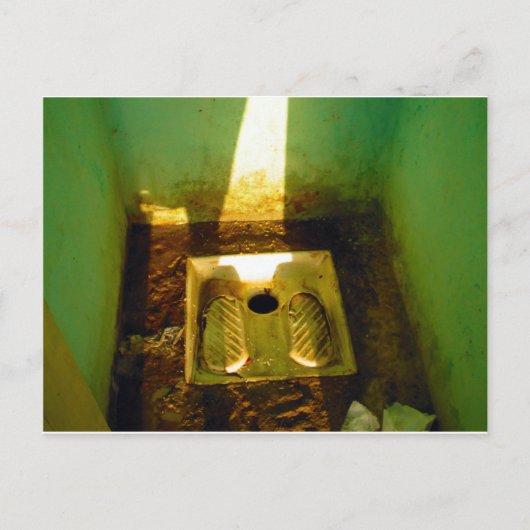 チュニジアの道端トイレ2 ポストカード (正面)
