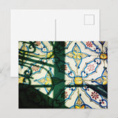 チュニジアの陶磁器タイル ポストカード (正面/裏面)