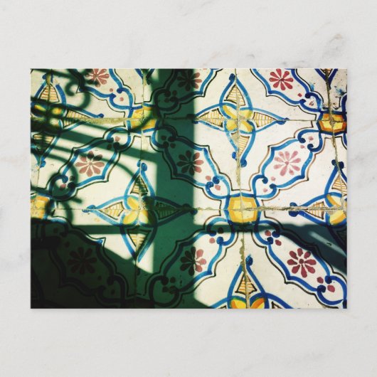チュニジアの陶磁器タイル ポストカード (正面)