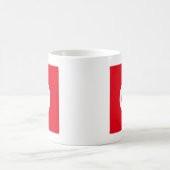チュニジアの高品質な旗 コーヒーマグカップ (中央)