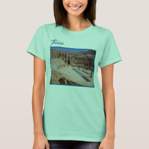 チュニジアエルジェムローマングラディエーター円形劇場 Tシャツ