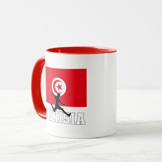 チュニジアサッカーサッカー代表 マグカップ (正面左)