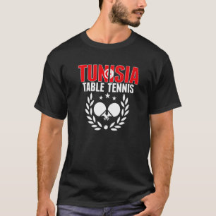 チュニジアテーブルテニスチュニジアピンポンチームSupp Tシャツ