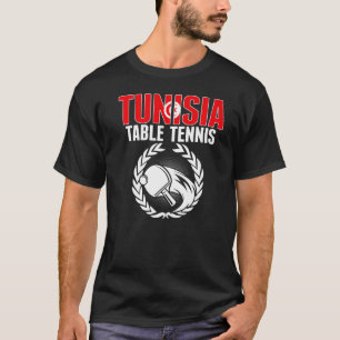 チュニジアテーブルテニスチュニジアピンポンチームSupp Tシャツ