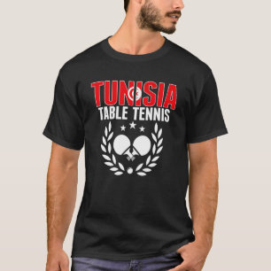 チュニジアテーブルテニスチュニジアピンポンチームSupp Tシャツ
