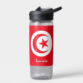 チュニジアボトル愛国心のあるチュニジア国旗 ウォーターボトル (左面)