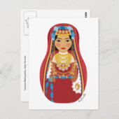 チュニジアマトリョスカハガキ ポストカード (正面/裏面)