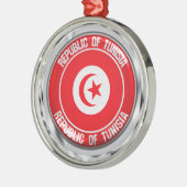 チュニジアラウンドエンブレム メタルオーナメント (左)