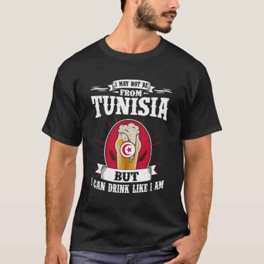 チュニジアルーツチュニジア伝統誇りを持ったトゥン Tシャツ (正面)