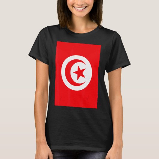 チュニジアヴィンテージ国旗チュニジア Tシャツ (正面)
