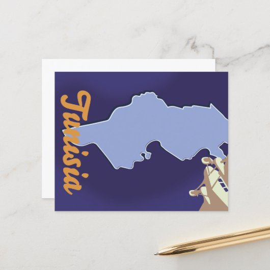 チュニジアヴィンテージ旅行プリント (正面/裏面インサイチュ)