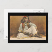 チュニジア出身の若い女性1910 ポストカード (正面/裏面)