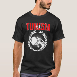 チュニジア卓球　チュニジアの卓球チームサポ Tシャツ