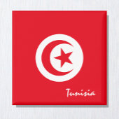 チュニジア国旗とアフリカの祝日/スポーツファン マグネット