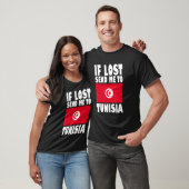 チュニジア国旗のもしデザイン失ったが私をチュニジアに送る Tシャツ (ユニセックス)
