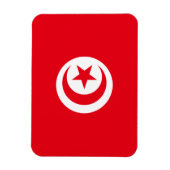 チュニジア国旗のプレミアムマグネット マグネット (縦)