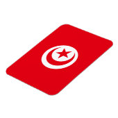 チュニジア国旗のプレミアムマグネット マグネット (左側)