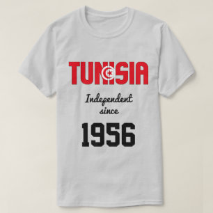 チュニジア国旗の独立お祝い Tシャツ