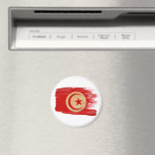 チュニジア国旗の磁石 マグネット (インサイチュ (食洗機))