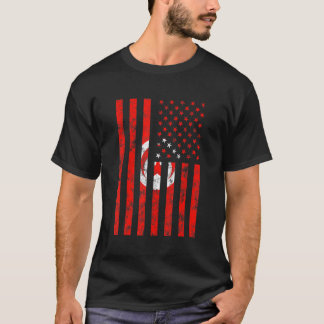 チュニジア国旗サッカーおもしろいチュニジアサッカーファンL Tシャツ