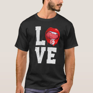 チュニジア国旗サッカーファン愛チュニジア Tシャツ