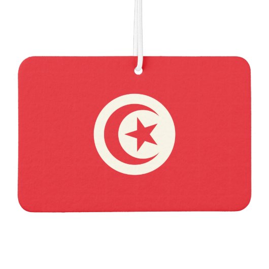 チュニジア国旗 カーエアーフレッシュナー (正面)