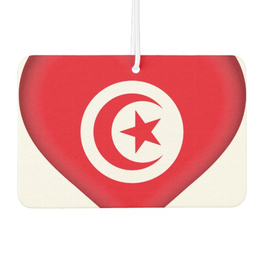 チュニジア国旗 カーエアーフレッシュナー (正面)