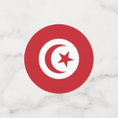 チュニジア国旗 コンフェッティ (スモール正面)