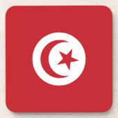 チュニジア国旗 コースター (正面)