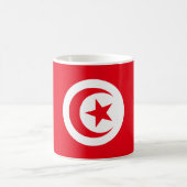 チュニジア国旗 コーヒーマグカップ (中央)