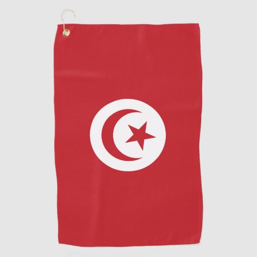 チュニジア国旗 ゴルフタオル (正面)