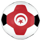 チュニジア国旗 サッカーボール (回転)