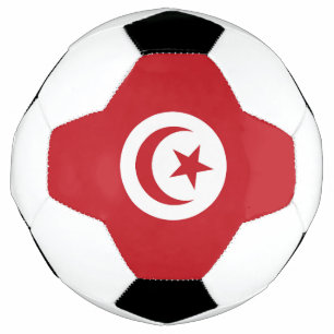 チュニジア国旗 サッカーボール