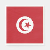 チュニジア国旗 スタンダードランチョンナプキン (正面)