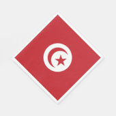 チュニジア国旗 スタンダードランチョンナプキン (角)