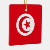 チュニジア国旗 セラミックオーナメント (右)