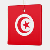 チュニジア国旗 セラミックオーナメント (左)