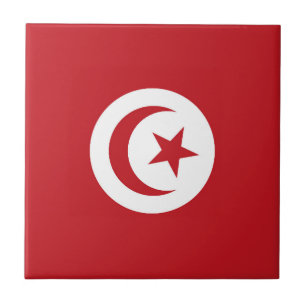 チュニジア国旗 タイル