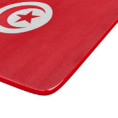 チュニジア国旗(チュニジア)(イスラム三日月) カッティングボード (角)