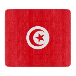 チュニジア国旗（チュニジア）（イスラム三日月） カッティングボード